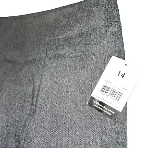 NEW George Charcoal / Gray Rayon Blend Pencil / Midi Skirt Womens Plus Size 14 - Picture 3 of 7